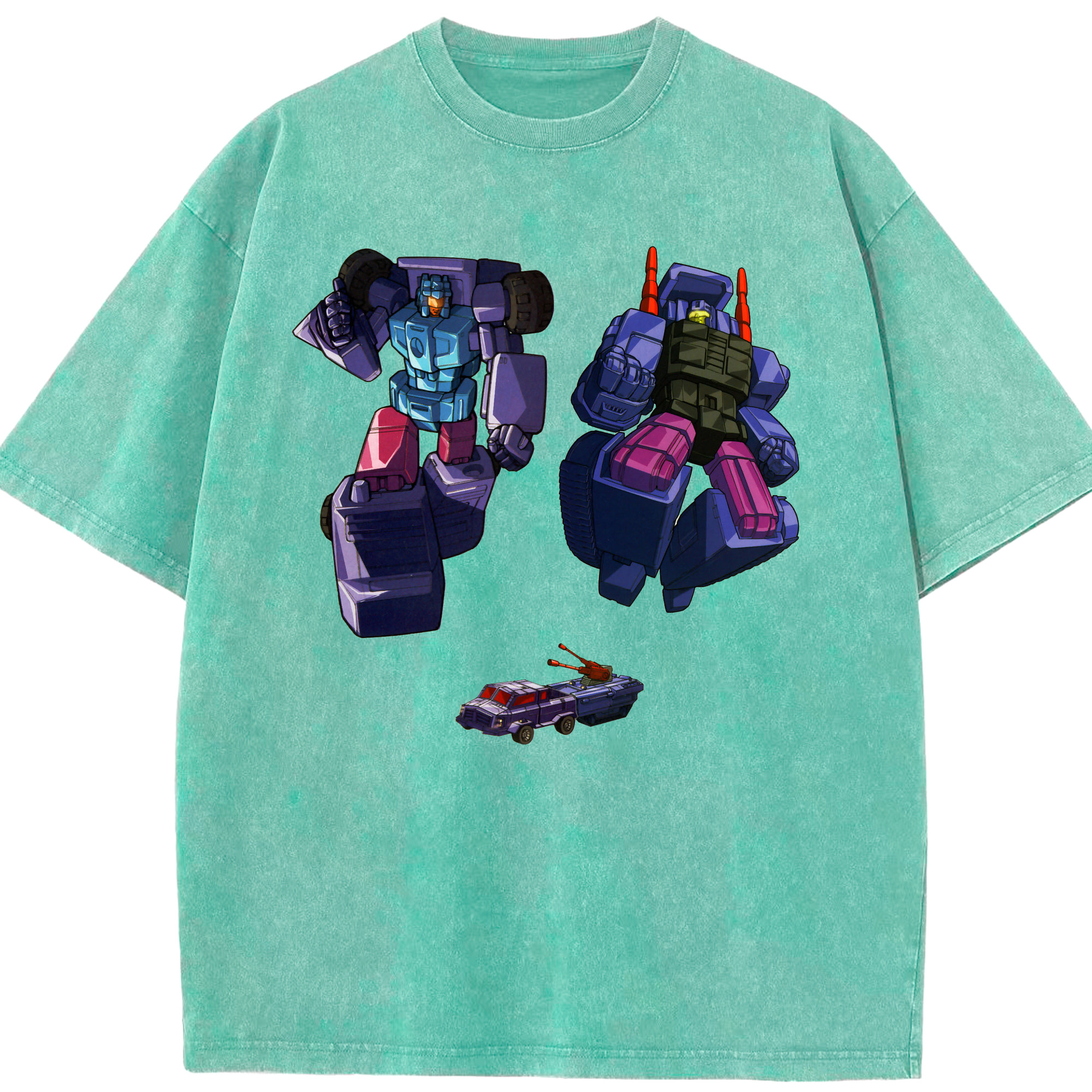 （画像用）  綿100% ヴィンテージ風 半袖Tシャツ（フロントプリント）